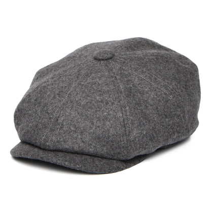 Casquette Gavroche en Laine Loden Brooklyn gris CHRISTYS