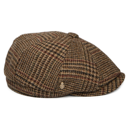 Casquette Gavroche en Laine Britannique à Motif Gun Club Field Heritage marron CHRISTYS