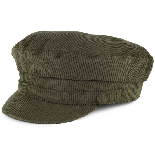 Casquette de Marin en Velours Côtelé Mariner olive FAILSWORTH
