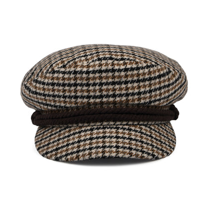 Casquette de Marin Pied-de-Poule sable-marron-orange BRIXTON