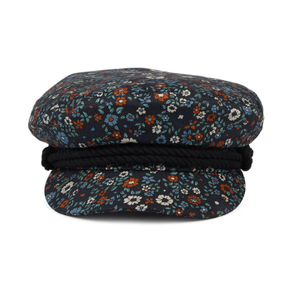 Casquette de Marin en Coton Floral bleu marine délavé BRIXTON