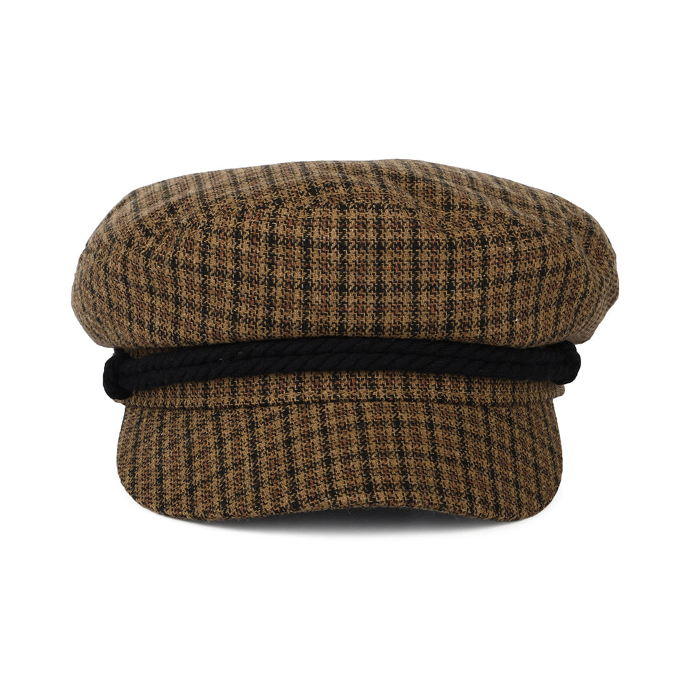 Casquette de Marin Pied-de-Poule caramel-noir BRIXTON