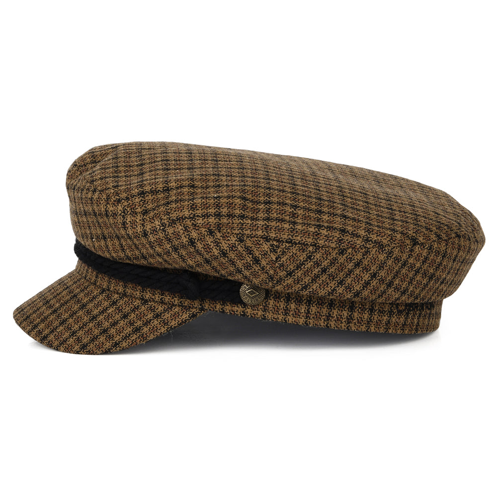 Casquette de Marin Pied-de-Poule caramel-noir BRIXTON