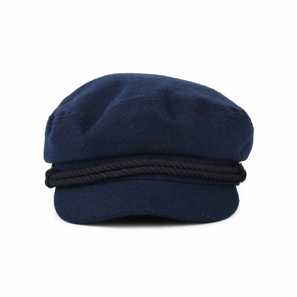 Casquette de Marin en Laine Mélangée bleu marine délavé BRIXTON