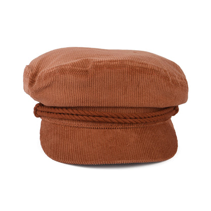 Casquette de Marin en Velours Côtelé terracotta BRIXTON