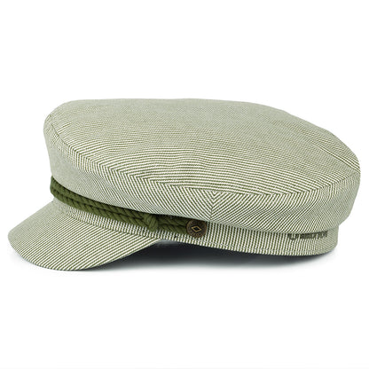 Casquette de Marin à Rayures olive-crème BRIXTON