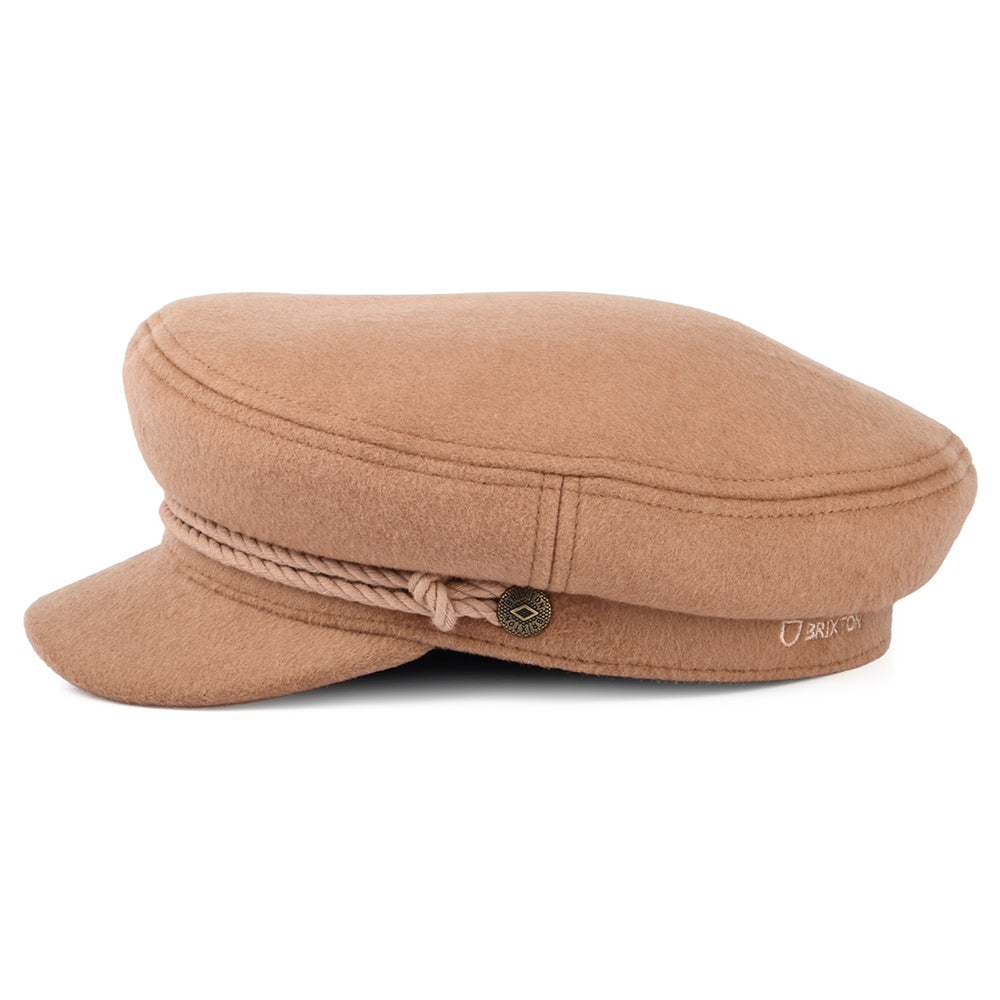 Casquette de Marin en Laine Mélangée rose BRIXTON