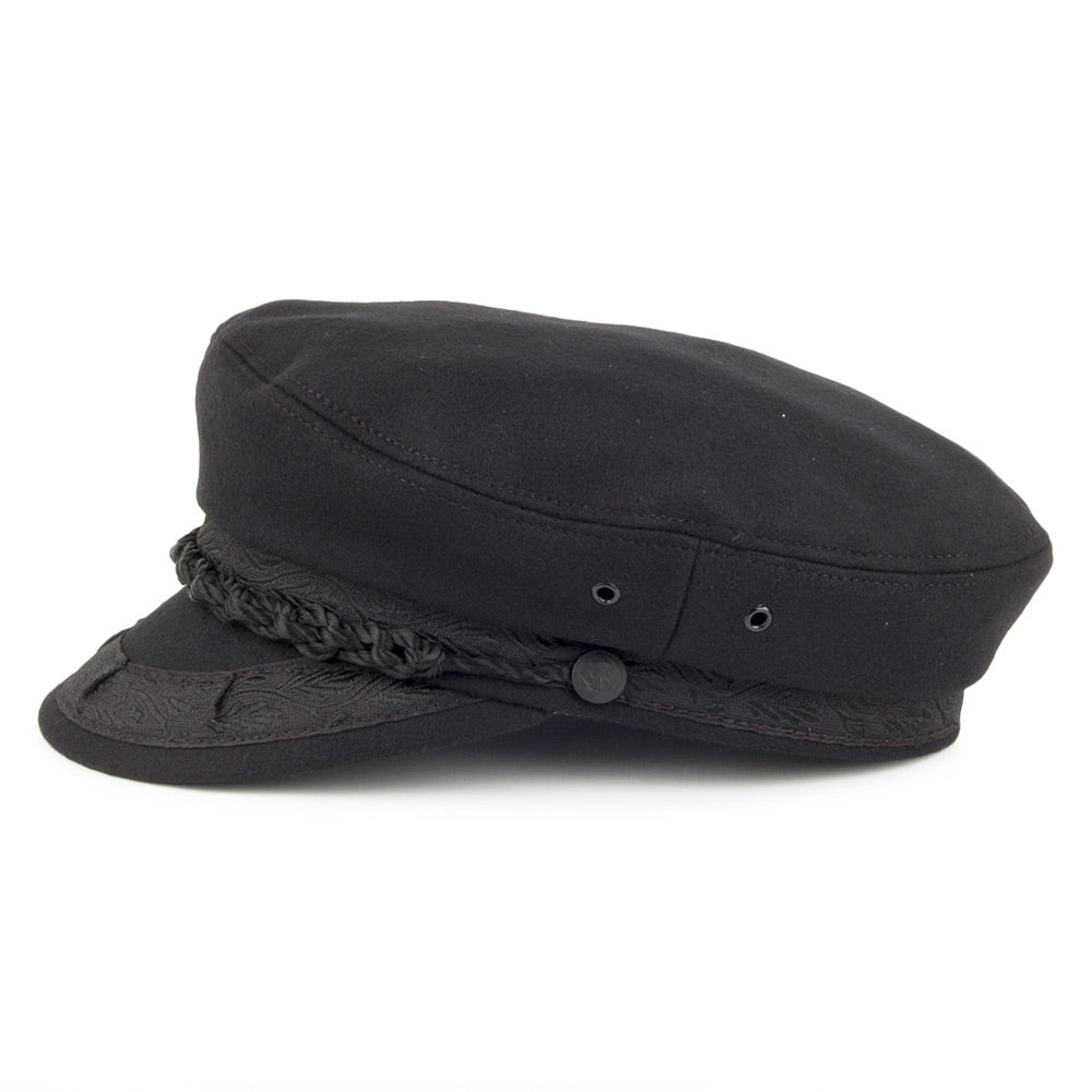 Casquette de Marin Grec en Laine noir JAXON & JAMES