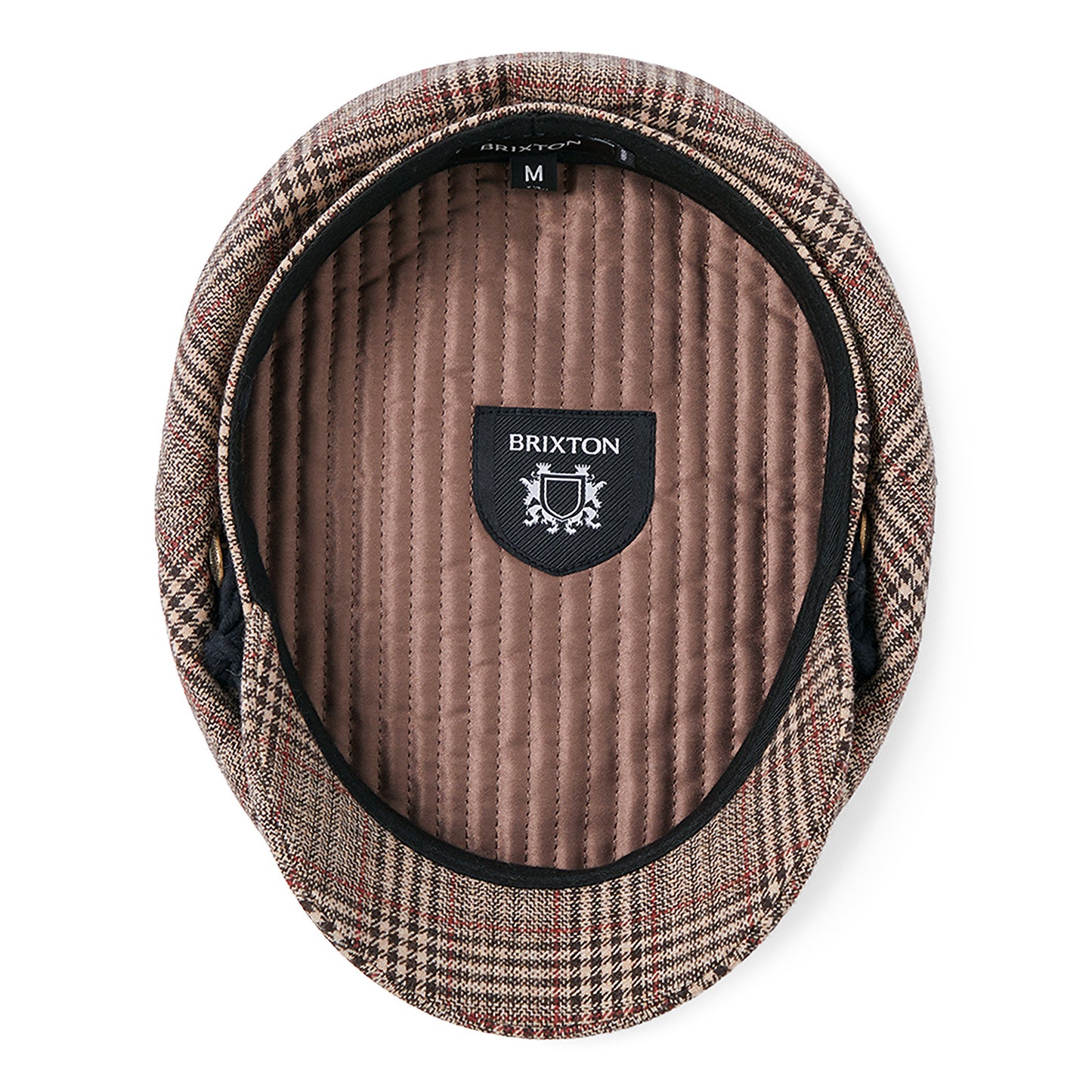 Casquette de Marin à Carreaux marron-beige sable-rouge BRIXTON