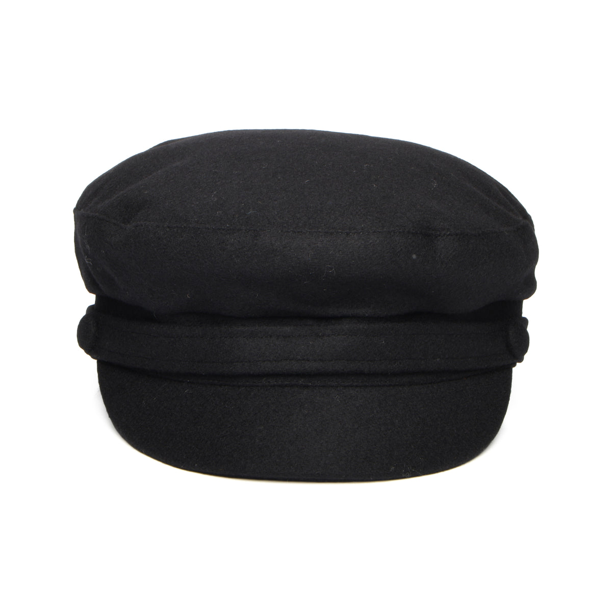 Casquette de Marin en Melton Italien Breton noir FAILSWORTH