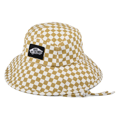 Chapeau Bob Sunny Side Check sable-blanc VANS