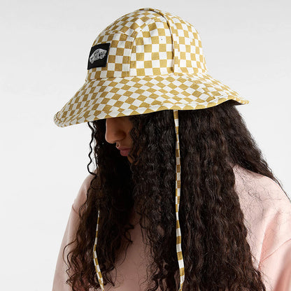 Chapeau Bob Sunny Side Check sable-blanc VANS