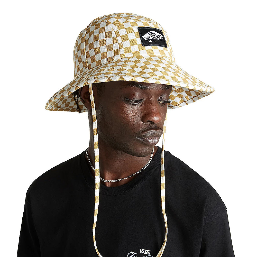Chapeau Bob Sunny Side Check sable-blanc VANS