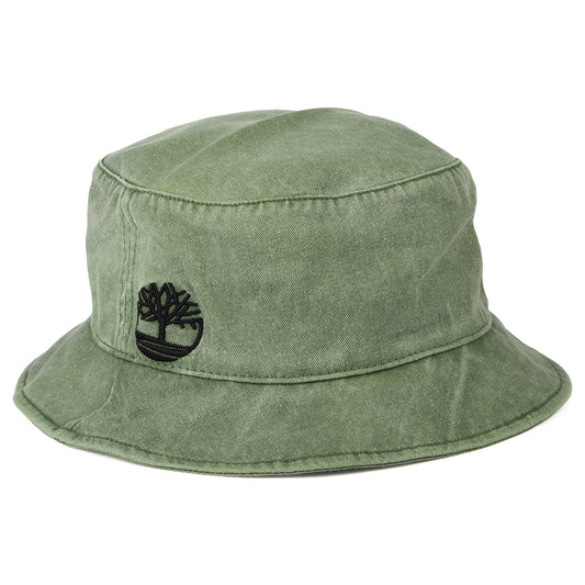 Chapeau Bob en Coton Teinture Pigmentaire olive TIMBERLAND