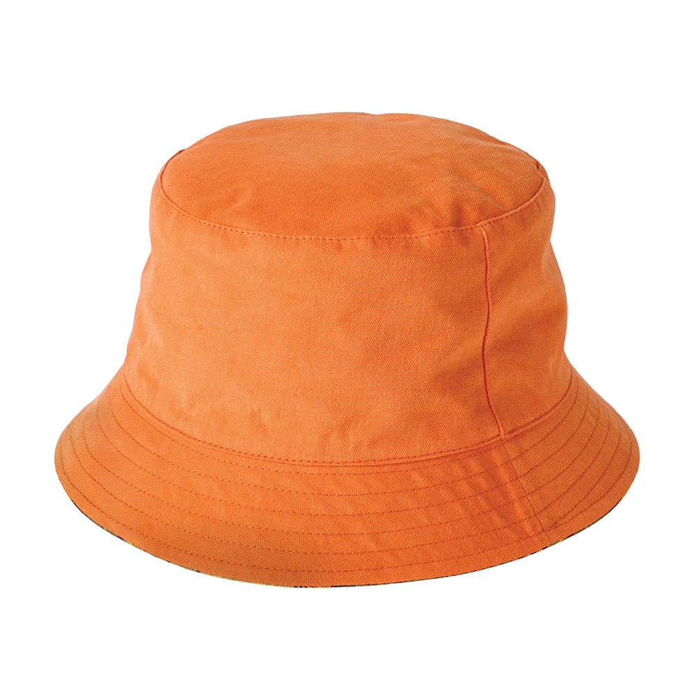 Chapeau Bob en Coton Réversible ocre FAILSWORTH