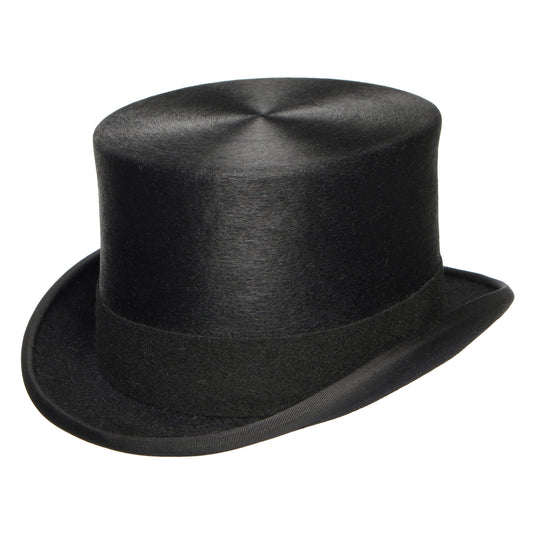 Chapeau Haut de Forme en Fourrure Feutrée Melusine noir DENTON
