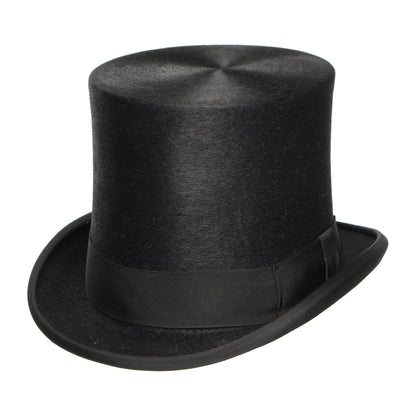 Chapeau Haut de Forme Très Grand en Fourrure Feutrée Melusine noir DENTON