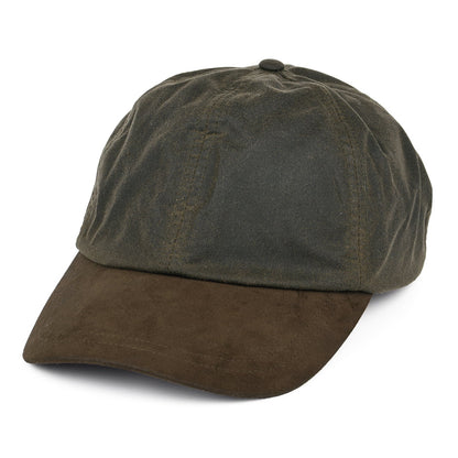 Casquette en Coton Ciré olive-marron FAILSWORTH