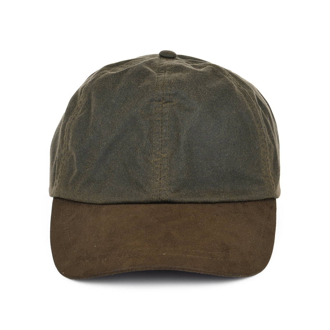 Casquette en Coton Ciré olive-marron FAILSWORTH
