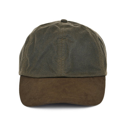 Casquette en Coton Ciré olive-marron FAILSWORTH