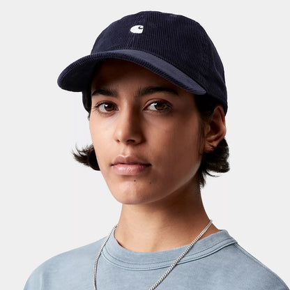 Casquette en Velours Côtelé Harlem bleu marine foncé CARHARTT WIP