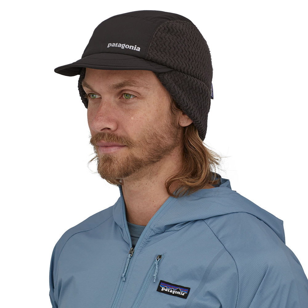 Casquette Hiver Bec-de-Canard Avec Protège-Oreilles noir PATAGONIA