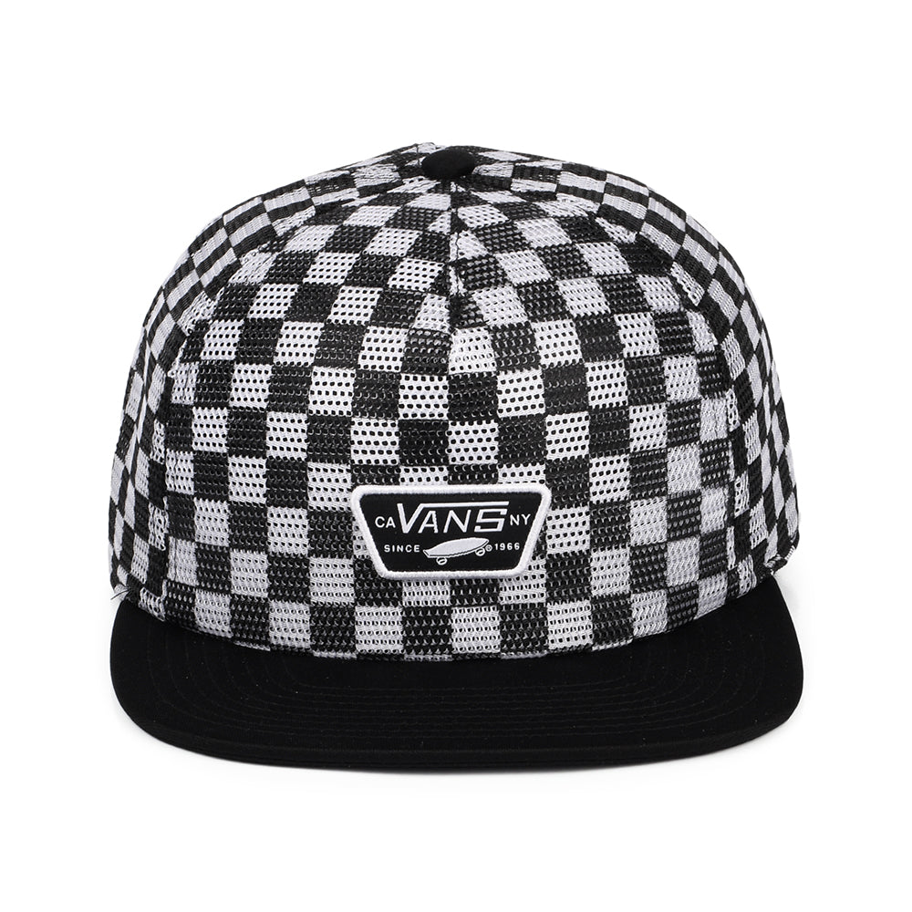 Casquette Trucker en Maille à Carreaux Full Patch noir-blanc VANS