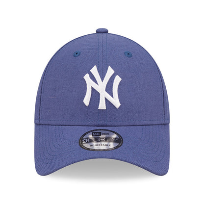 Casquette 9FORTY MLB Linen New York Yankees bleu-blanc NEW ERA