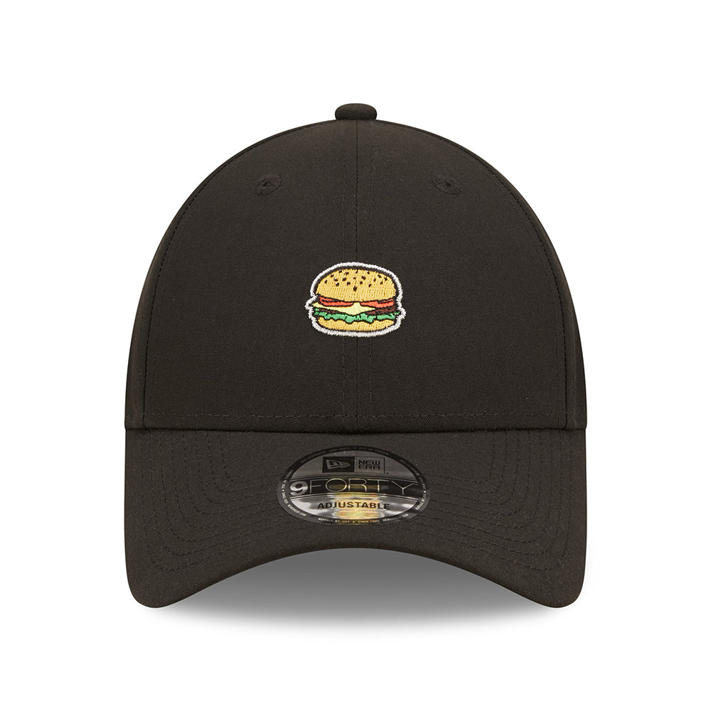 Casquette 9FORTY NE Food Icon Repreve Burger noir NEW ERA