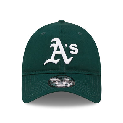 Casquette 9TWENTY Oakland Athletics MLB League Essential vert foncé-blanc NEW ERA