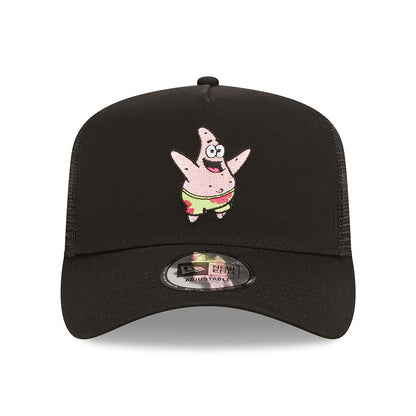 Casquette Trucker Patrick Étoile Nickelodeon A-Frame noir NEW ERA