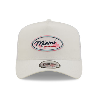Casquette Trucker Oval State A-Frame Miami blanc NEW ERA