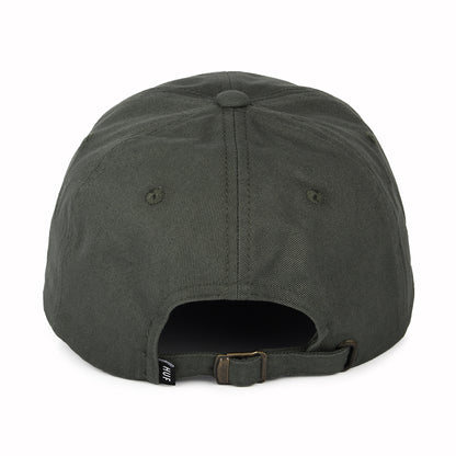Casquette à Visière Incurvée en Coton Original Logo olive HUF