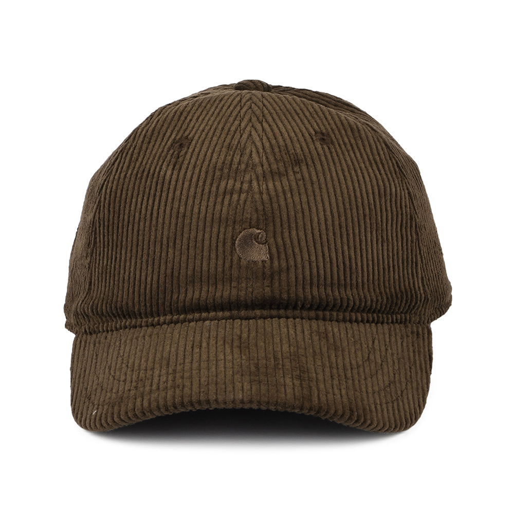 Casquette en Velours Côtelé Harlem marron profond CARHARTT WIP