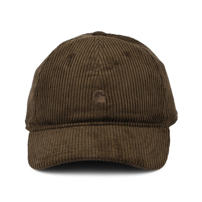 Casquette en Velours Côtelé Harlem marron profond CARHARTT WIP