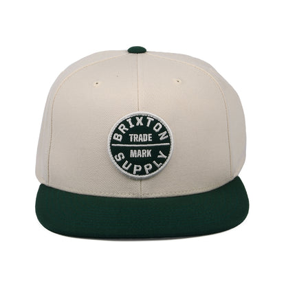 Casquette Snapback Oath III crème-vert BRIXTON