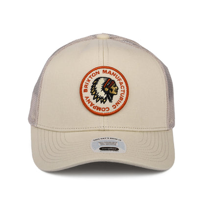 Casquette Trucker Rival Stamp NetPlus MP crème BRIXTON