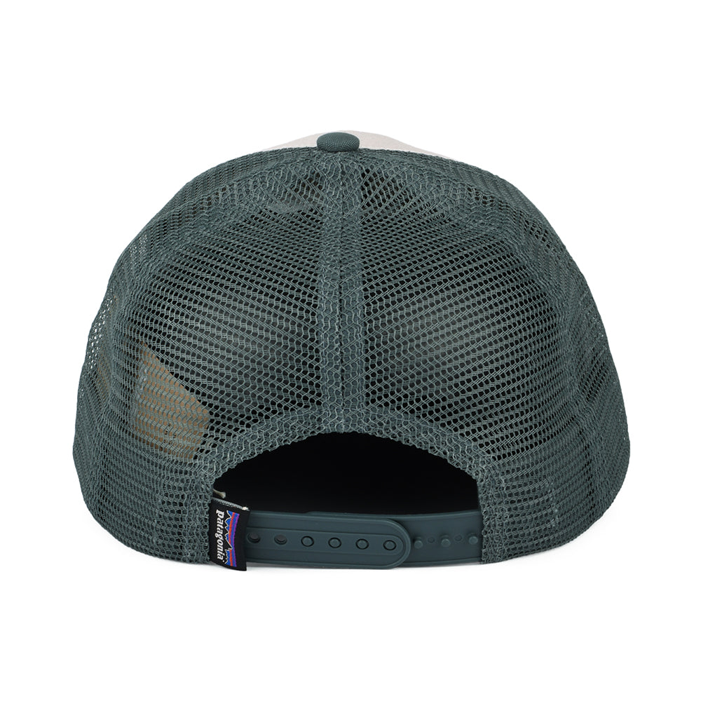 Casquette Trucker en Coton Bio LoPro P-6 Logo blanc-forêt clair PATAGONIA