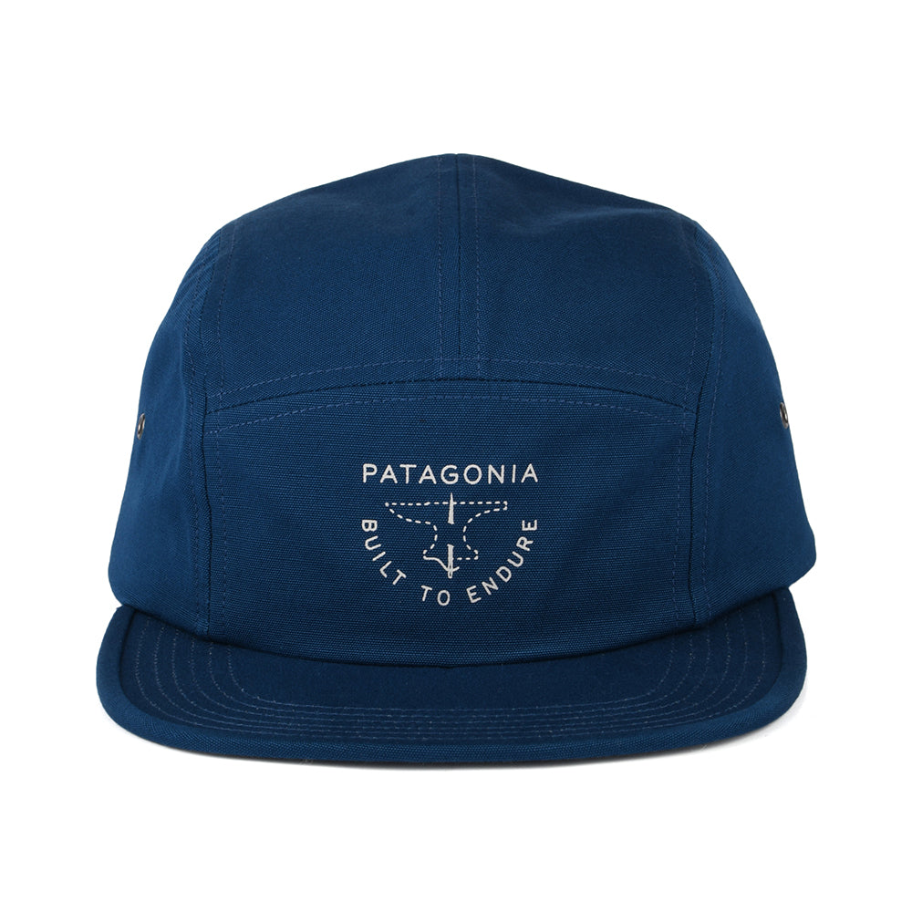 Casquette 5 Panel Forge Mark Graphic Maclure en Coton Bio bleu sarcelle PATAGONIA