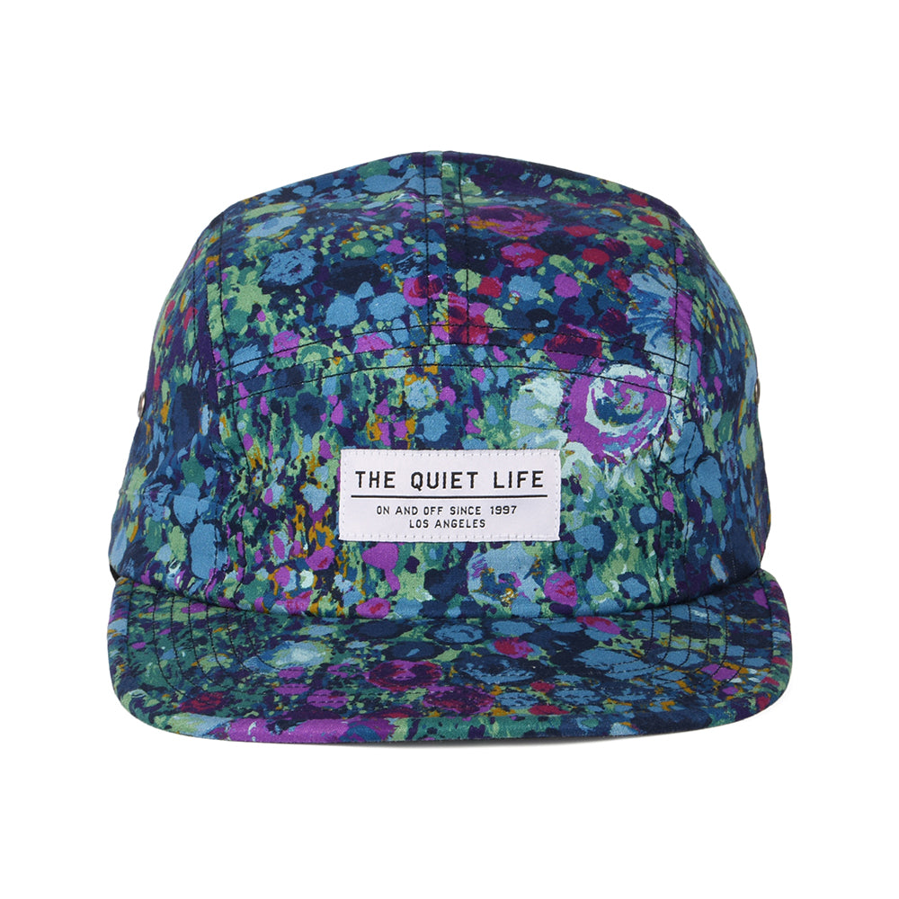 Casquette 5 Panel Florale Monet bleu-vert-violet THE QUIET LIFE