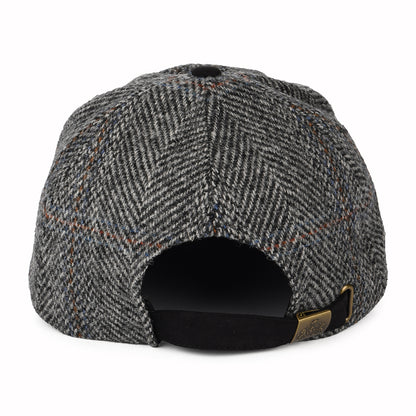 Casquette en HARRIS TWEED gris-noir FAILSWORTH