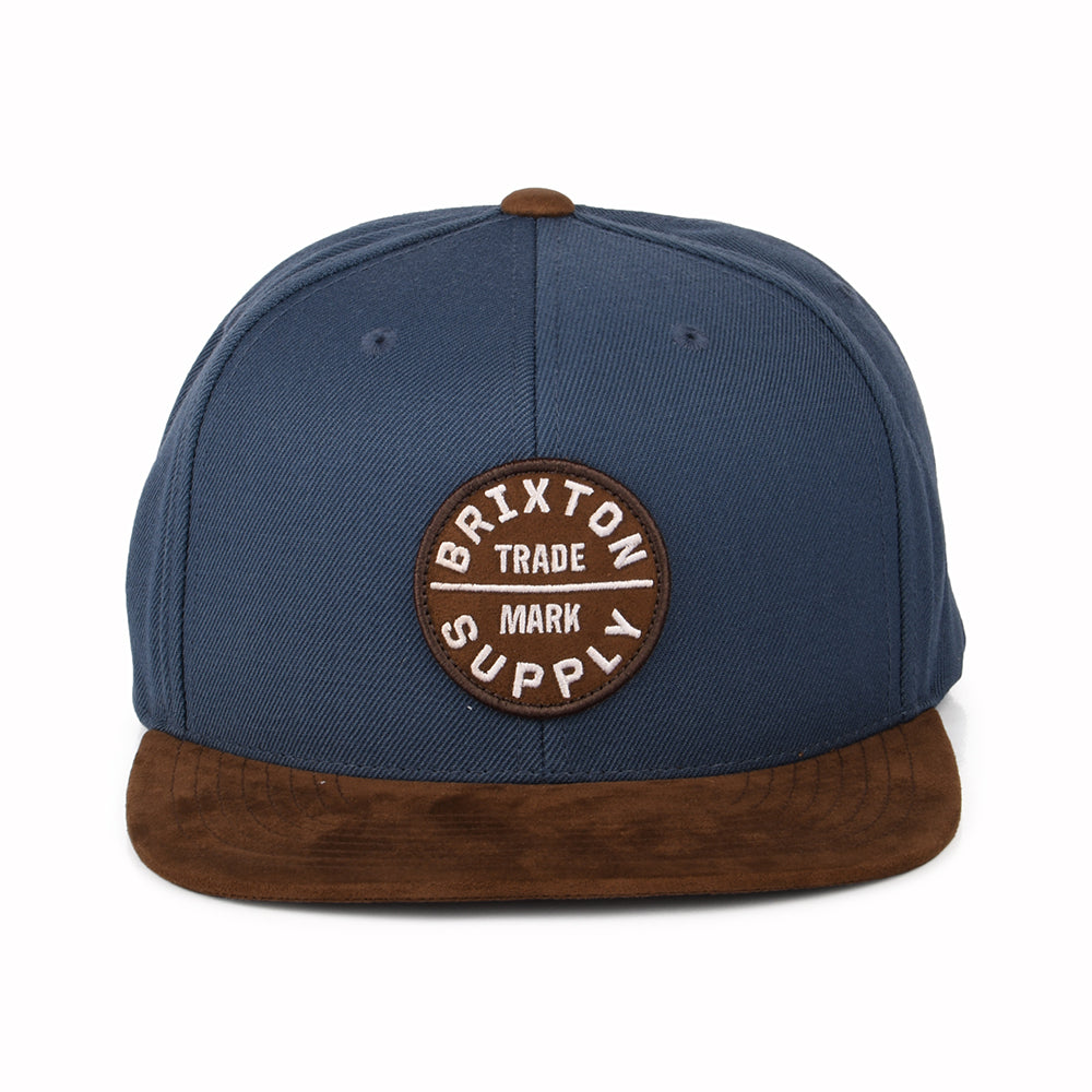 Casquette Snapback Oath III bleu-marron BRIXTON