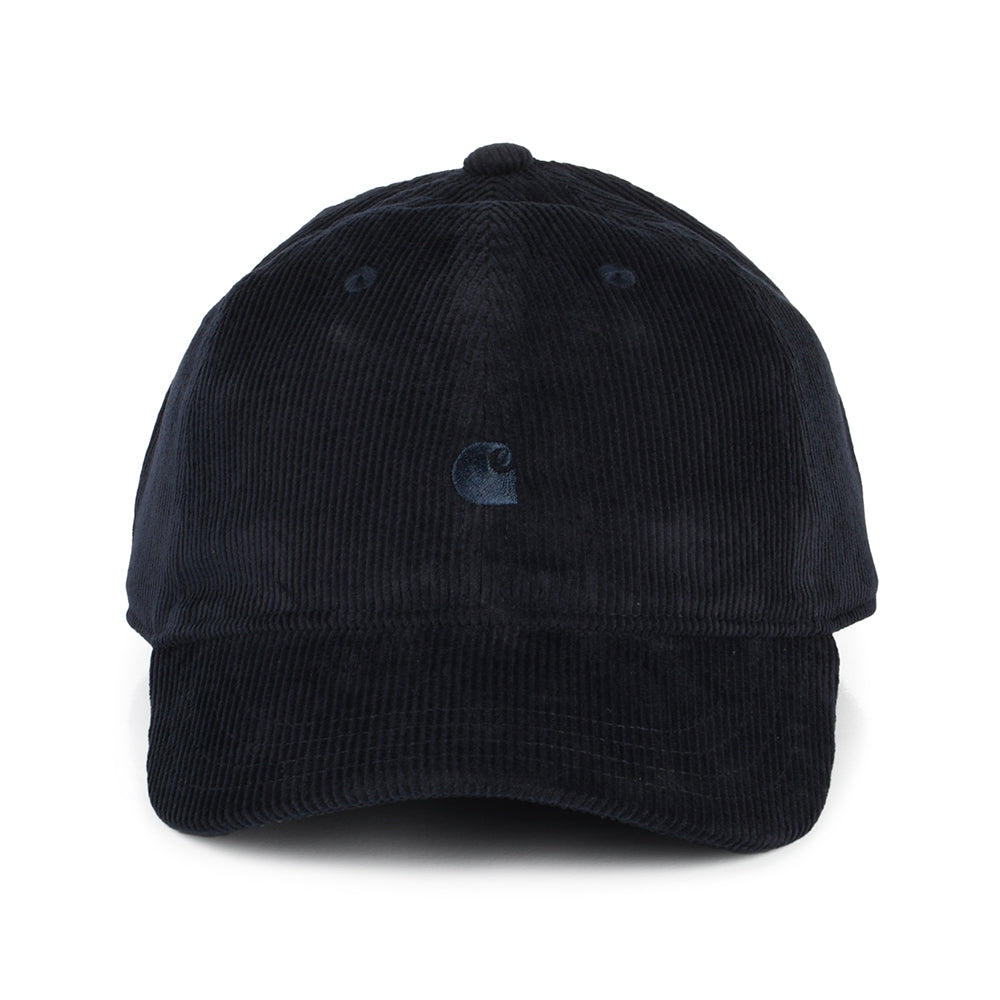 Casquette en Velours Côtelé Ton Sur Ton Harlem bleu marine foncé CARHARTT WIP