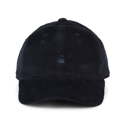 Casquette en Velours Côtelé Ton Sur Ton Harlem bleu marine foncé CARHARTT WIP