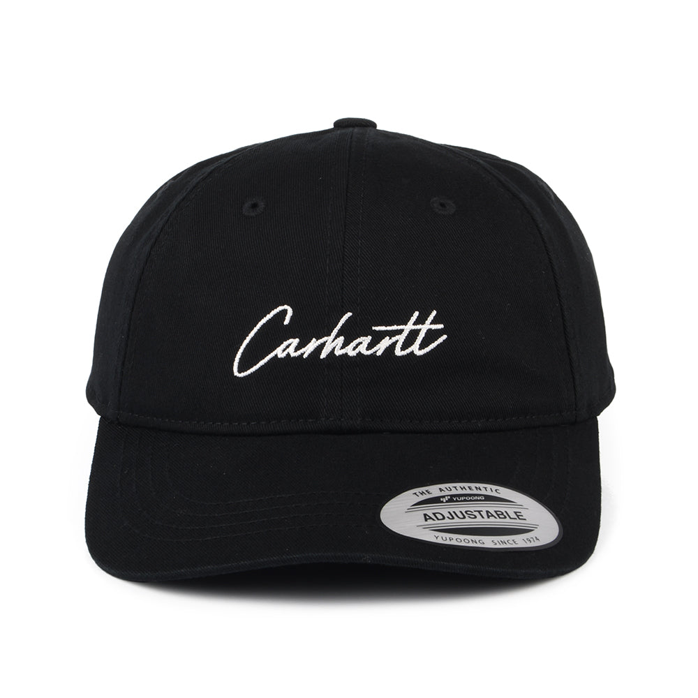 Casquette en Coton Sergé Delray noir-blanc CARHARTT WIP