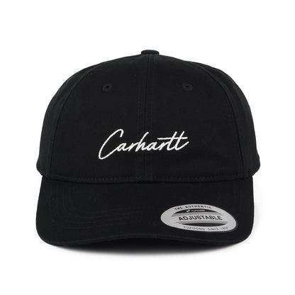 Casquette en Coton Sergé Delray noir-blanc CARHARTT WIP