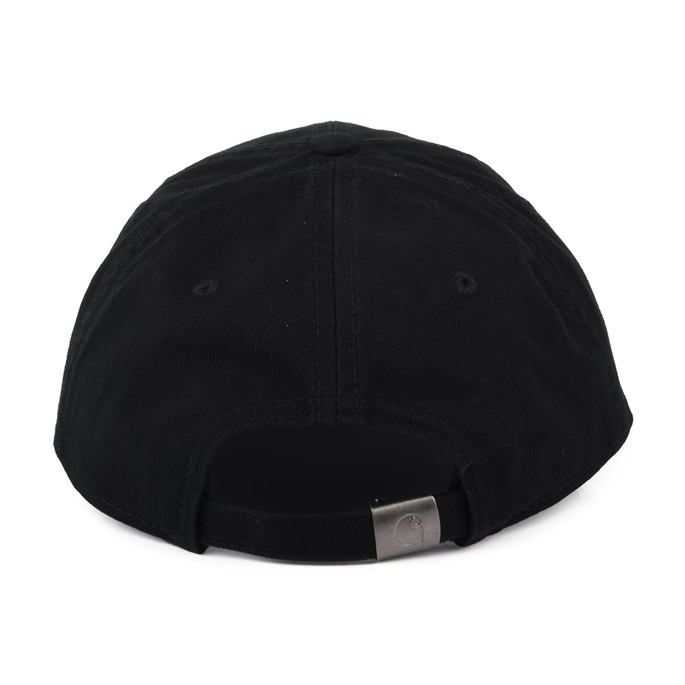 Casquette en Coton Sergé Delray noir-blanc CARHARTT WIP