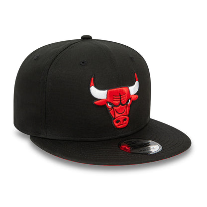 Casquette Snapback 9FIFTY NBA Rear Logo Chicago Bulls noir NEW ERA