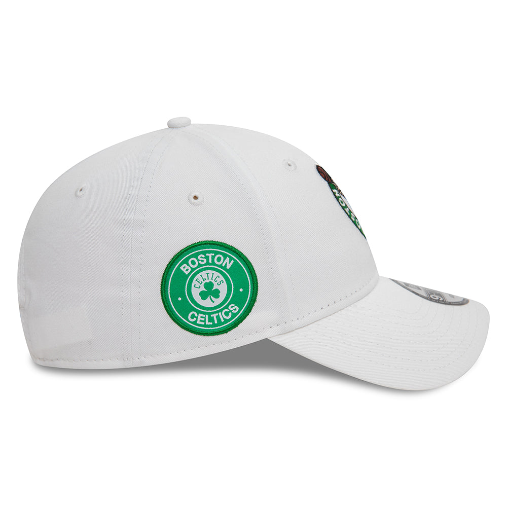 Casquette 9FORTY NBA Side Patch Boston Celtics blanc-vert NEW ERA