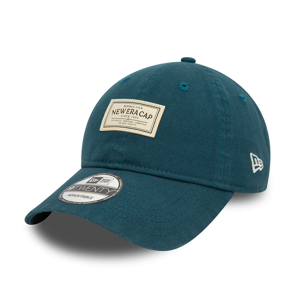 Casquette 9TWENTY NE Canvas en Coton bleu sarcelle foncé NEW ERA